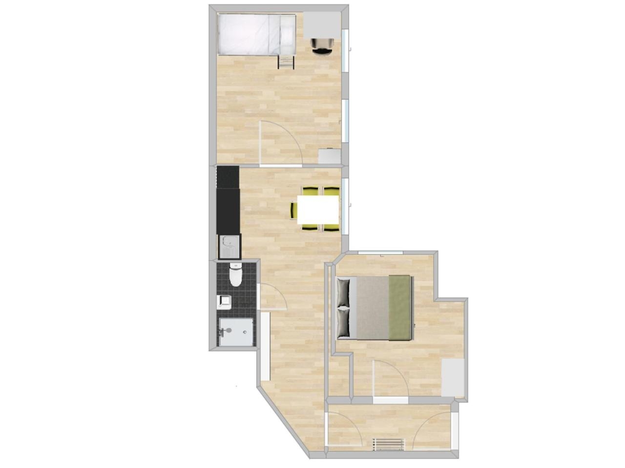 Foto de Central 2 bedroom flat for families & calm guests